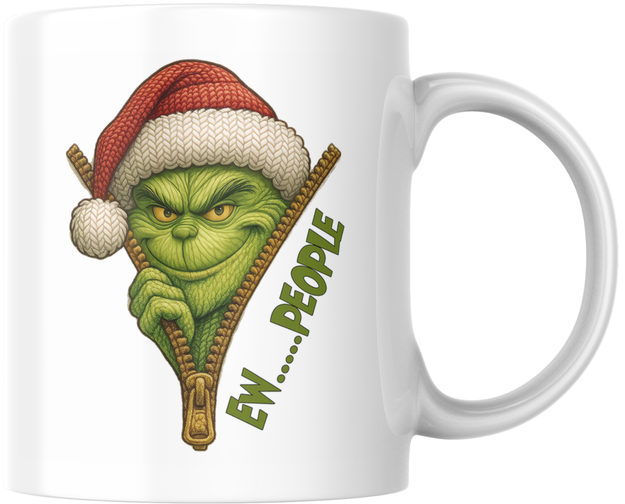 EW....PEOPLE Grinch Funny Anti-Social Christmas Mug