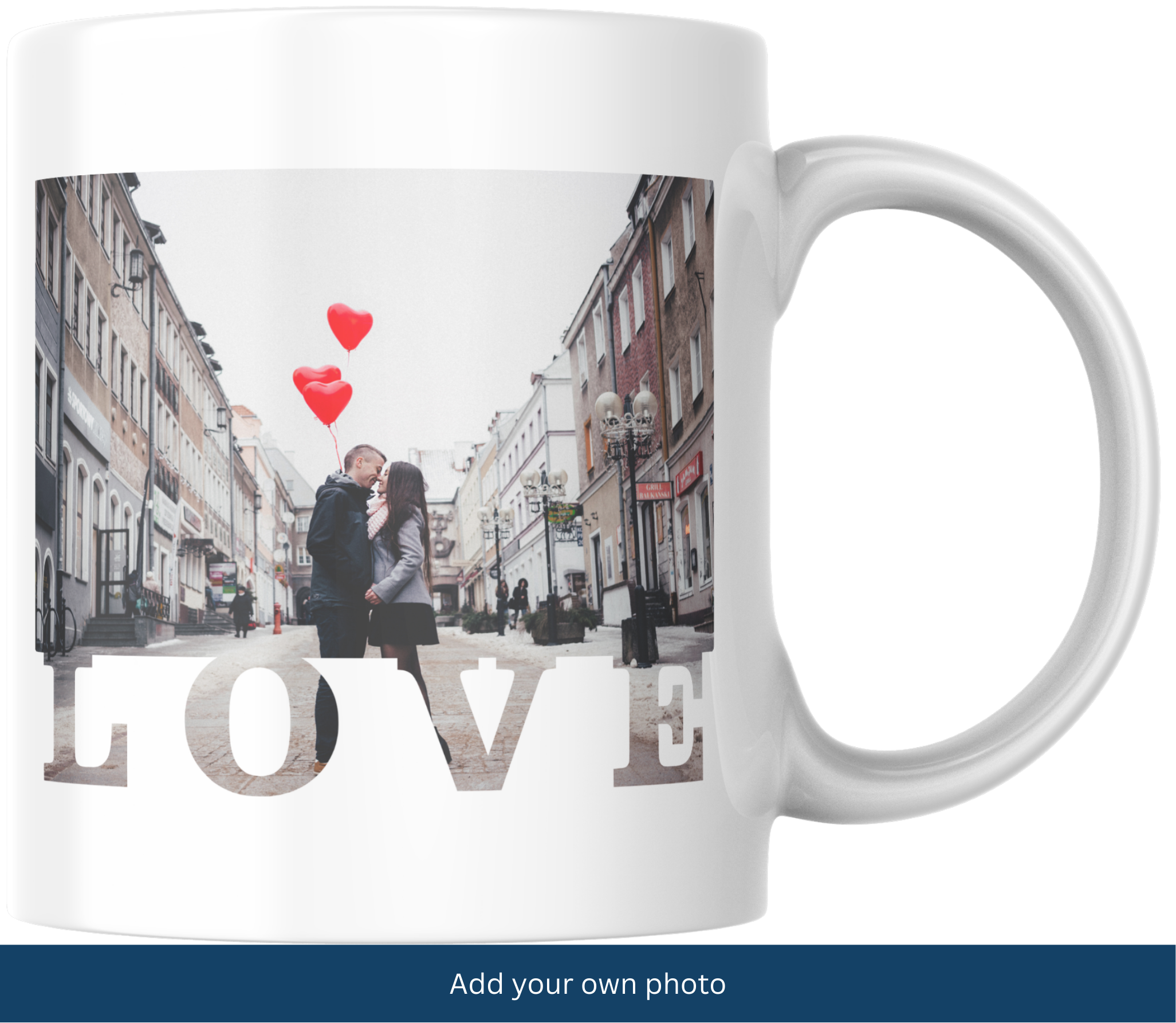 Personalised "LOVE" Photo Mug