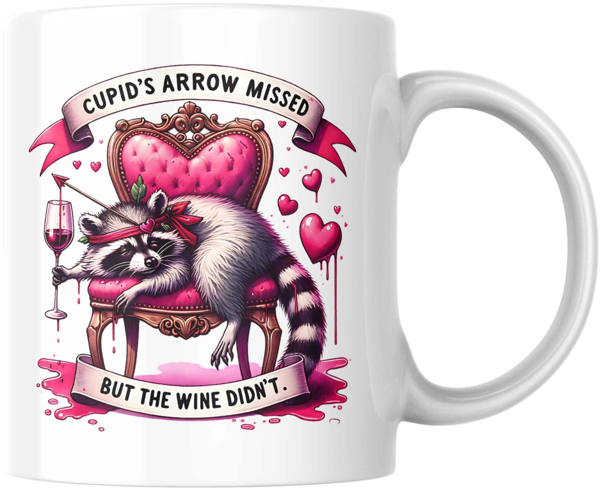 "Cupid's Arrow Missed" Funny Valentine's Mug