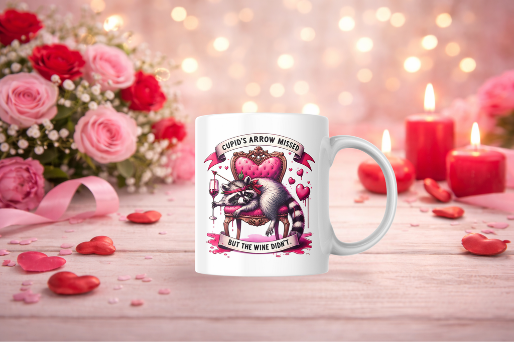 "Cupid's Arrow Missed" Funny Valentine's Mug