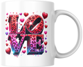 Pink Leopard Print "LOVE" Valentine’s Mug