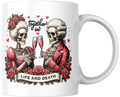 "Together in Life and Death" Skeleton Mug