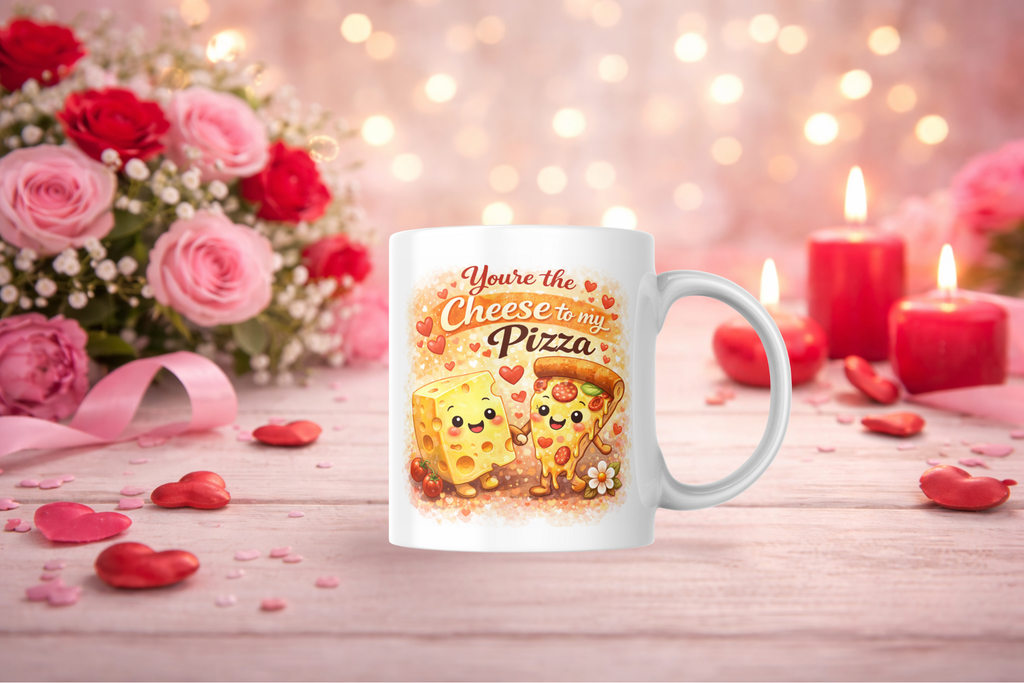 "You’re The Cheese To My Pizza" Valentine’s Mug